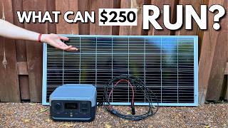 DirtCheap Solar Generator Setup  What Can It Power [upl. by Notniw658]