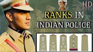 Indian Police Rank and Insignia Explained State police Ranks Commissionerate System Ranks in Hindi [upl. by Nnek]