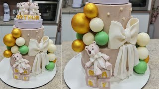 VÍDEO COMPLETO BOLO DECORADO COM GANACHE E MODELAGEM EM 3 D ÁUDIO ORIGINAL PARISCAKEDESIGNER [upl. by Ahsitniuq]