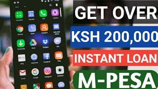 Get KSH200000 cash Loan through Mpesa Kenyaget loan in appHow to get loans with listen on CRB [upl. by Elatnahs]