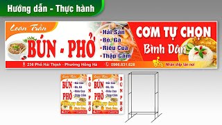 Hướng dẫn thiết kế biển quảng cáo  Design billboards for rice [upl. by Harley]