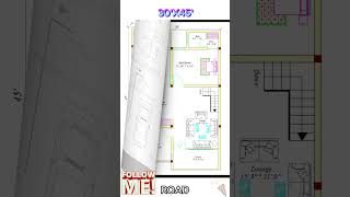 30x45 GROUND FLOOR amp FIRST FLOOR PLAN trending viral foryoushortvideo feedshort [upl. by Maloney199]