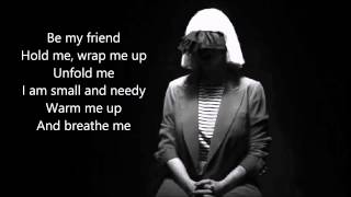 Sia  Breathe Me live with lyrics [upl. by Elrod]