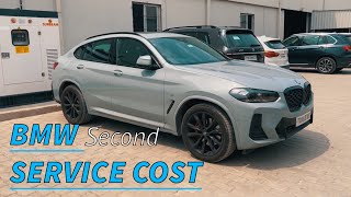 SHOCKING Cost of 2nd SERVICE of BMW X4  Rs 83000 for Service Pack [upl. by Anaihsat788]