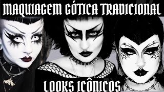 quotLooks IcônicosInspirações de Maquiagem Gótica Tradicional quot [upl. by Sitsuj]