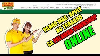 PAANO MAG APPLY NG TRABAHO SA PALAWAN PAWNSHOP [upl. by Blisse560]