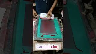 New design card printing 📜manualscreenprinting printing screenprinting printingpress trending [upl. by Llerral]