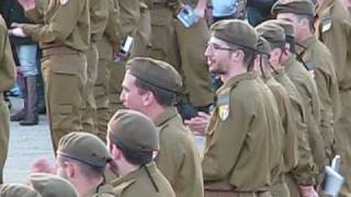 Shalom in the Israeli Army  Graduation from Basic Training Ceremony 3 min [upl. by Nigem212]