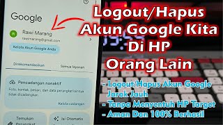 Cara Logout Akun Google Kita Di HP Orang Lain [upl. by Atthia]