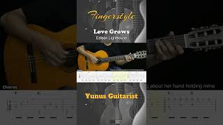 Love Grows  Edison Lighthouse  Fingerstyle Guitar Tutorial  TAB amp Lyrics [upl. by Ailet]