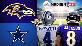 RAVENS vs COWBOYS  Week 3  MADDEN 25 Predictions 🏈 [upl. by Aztiley495]