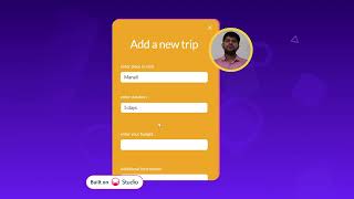 Trip Trekker  AI powered travel website  Studio by Open Weaver [upl. by Anyala]