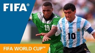 Argentina 21 Nigeria  1994 World Cup  Match Highlights [upl. by Eenerb]