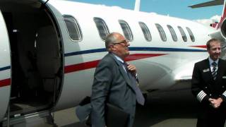 Flying on a private jet  Learjet 45  ACS Paris [upl. by Sig]