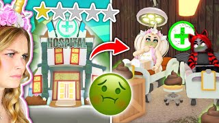 We Went To The WORST RATED HOSPITAL In Adopt Me Roblox [upl. by Bonnes]