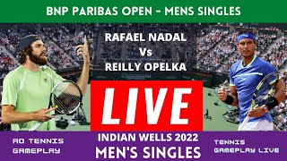 Rafael Nadal VS Reilly Opelka LIVE SCORE  Predictive PS4 Gameplay [upl. by Notsud]