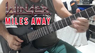 MILES AWAY Winger solo guitarra [upl. by Kantos]