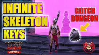 Infinite Skeleton Key  Farm a Lot Of Legendary Weapons like This Conan Exiles Chapter 3 Glitches [upl. by Llertnor]