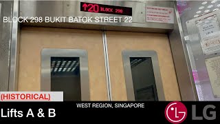 HDB Block 298 Bukit Batok  LG GoldStar Elevator [upl. by Nylatsyrk756]