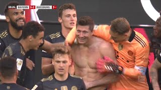 Bundesliga  Lewandowski Breaks Gerd Mullers Record  Bayern vs Augsburg [upl. by Ivonne239]