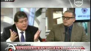 Entrevista a Alan García programa abre los ojos del 13082012 [upl. by Leopold]