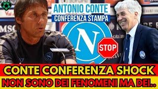 CONTE SHOCK Parole durissime in conferenza stampa post partita NAPOLI ATALANTA 0 3 GUARDALO TUTTO [upl. by Ellehcirt]