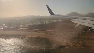 Landing at Lanzarote Airport 17th April 2024 [upl. by Ytinav316]