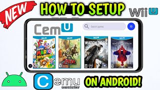 CEMU ANDROID  SETUPBEST SETTINGSGAMEPLAY  Nintendo Wii U Emulator On Android [upl. by Grani]