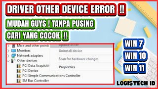 CARA MENGATASI DRIVER ERROR OTHER DEVICE MANAGER [upl. by Beichner]