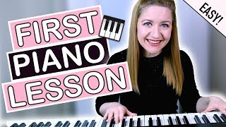 How To Play Piano  EASY First Piano Lesson [upl. by Eillo]