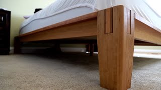 I Built A Thuma Bed Frame From Cherry Hardwood [upl. by Aiken]