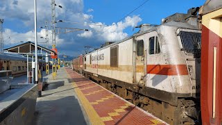 22160 hauled by a BSL WAP4  dead RPM WAP7 MADRAS SF EXPRESS at RENIGUNTA JUNCTION [upl. by Arymas]