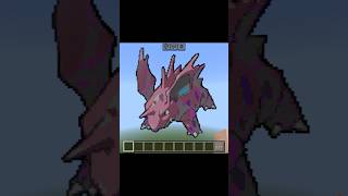 Nidorino Minecraft Pixel Art  Pokémon Builds shorts pokemon minecraft [upl. by Esilrac]