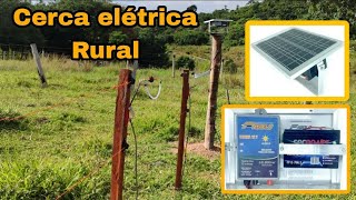 Eletrificador Solar Cerca Elétrica Rural 60km [upl. by Alidus]