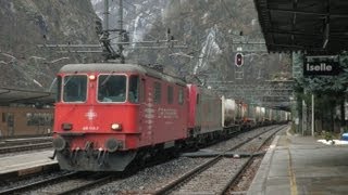 Bahnverkehr in Iselle und Brig am 8111  Rund um den Simplon [upl. by Enitsyrhc]