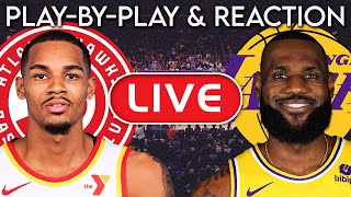 Los Angeles Lakers vs Atlanta Hawks LIVE PlayByPlay amp Reaction [upl. by Mandeville]