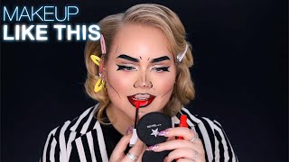 NIKKIETUTORIALS EASY POP ART HALLOWEEN TUTORIAL  MAYBELLINE NEW YORK [upl. by Charpentier]