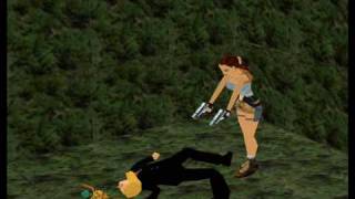 XNA Lara animation TR2 deleted cutscene [upl. by Llerref]