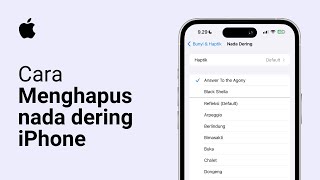 Cara Menghapus Ringtone Nada Dering di iPhone [upl. by Skurnik]