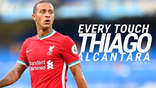 EVERY TOUCH Thiago Alcantaras recordbreaking Liverpool debut [upl. by Yrebmik531]