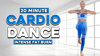 20 Min Cardio Dance Tabata Aerobics Workout For Weight Loss Knee Friendly No Jumping [upl. by Znarf]