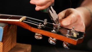 How to String a Gibson Les Paul  Guitar Setup [upl. by Vasya175]