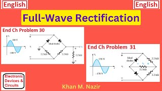 Full Wave Rectifier  End Ch Q 30  End Ch Q 31  EDC 272EnglishBoylestad [upl. by Normandy657]