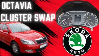 Instrument Cluster Replacement amp Immo Data Transfer By VVDI2 On Skoda Octavia 1Z [upl. by Willette]