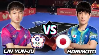 Tomokazu Harimoto vs Lin YunJu ITTF Worlds 2024 Busan [upl. by Salazar]