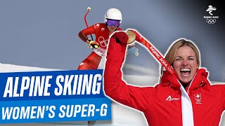 Alpine Skiing  Womens SuperG Full Replay  Beijing2022 [upl. by Rafaellle]