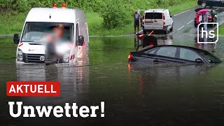 UnwetterBilanz Osten und Süden Hessens stark betroffen  hessenschau [upl. by Arabrab]