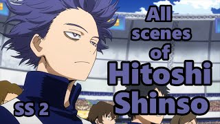 All Scenes of Hitoshi Shinso in Season 2 BNHA [upl. by Tnek742]