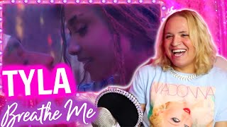 Tyla  Breathe Me Official Music Video reaction [upl. by Lenrad]