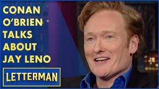 Conan OBrien Talks About Jay Leno  Letterman [upl. by Nallac]